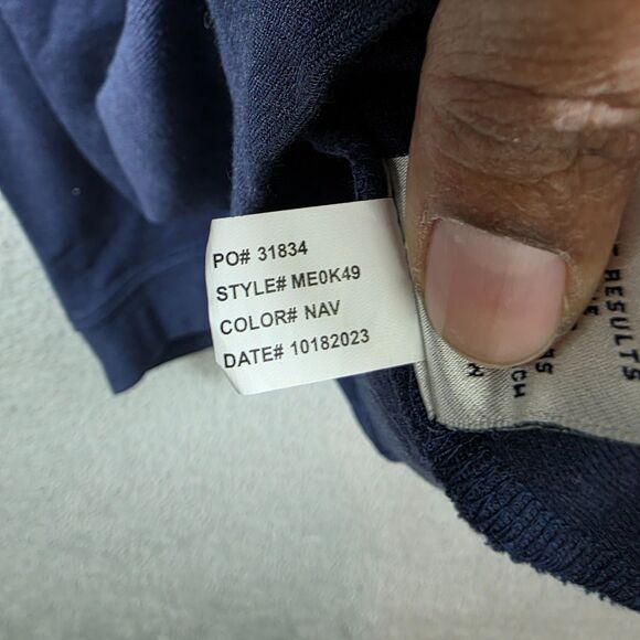 Peter Millar Men’s Blue Quarter 1/4 Zip Pullover Navy Blue Size 2XL - Picture 4 of 8